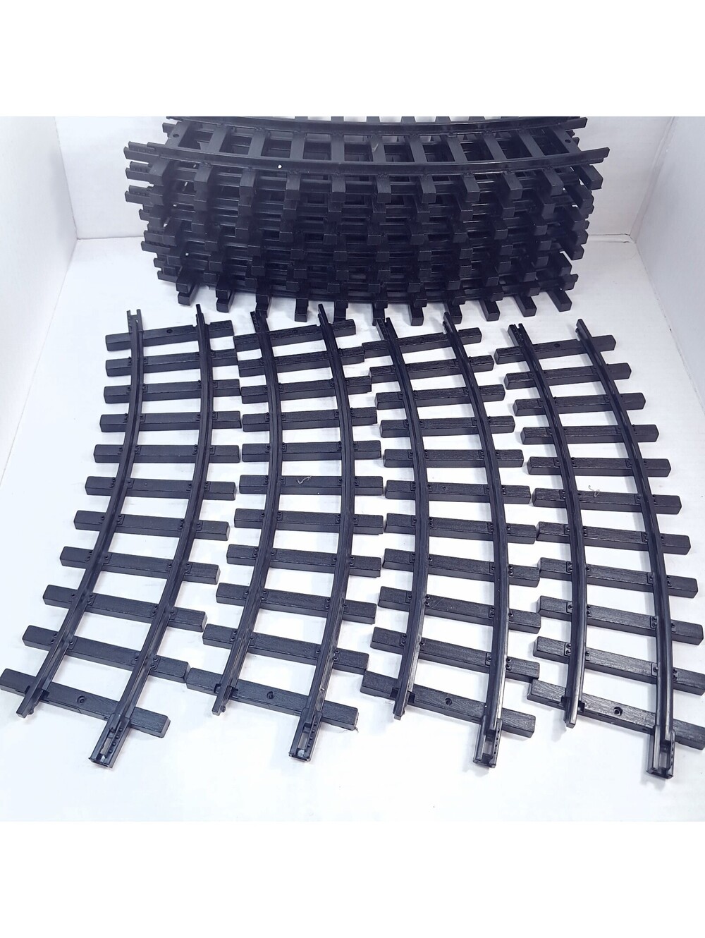 New Bright Train G Scale track 1986 plastic 12 pieces curve curved lot Hong Kong